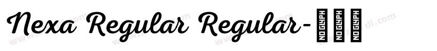 Nexa Regular Regular字体转换